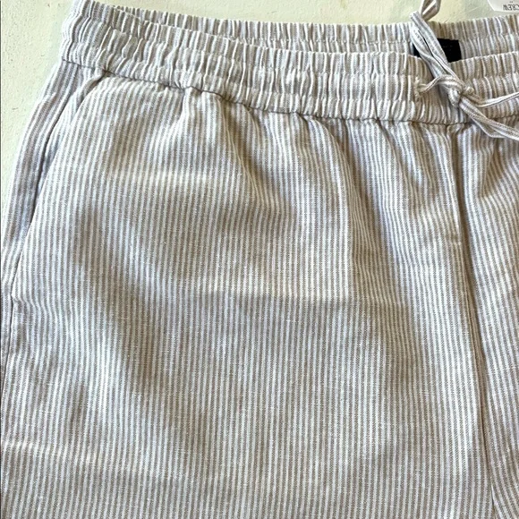 NWT J. Crew Linen-blend slim wide-leg drawstring pant - Picture 7 of 9
